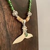 Alaskan Jade and Fossil Mammoth Ivory Necklace #388