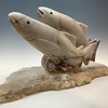 Salmon - Marble Sculpture #382