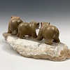 Bear Pack Family - Soapstone Sculpture #414 -SOLD
