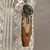 Fossil Ivory and Turquoise Pendant #521