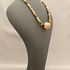 Fossil Walrus Ivory Bead Necklace #266 -  SOLD