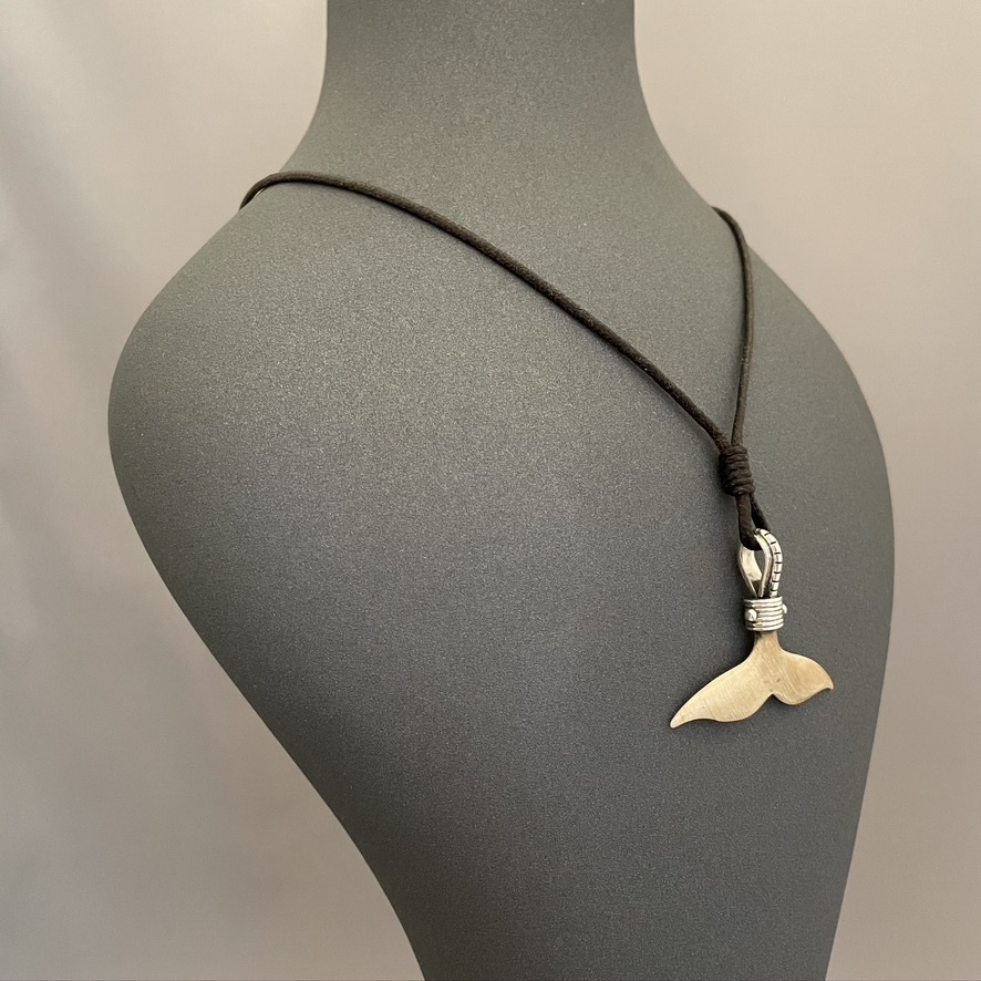 Fossil Whale Tail Necklace #526
