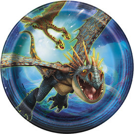 How To Train Your Dragon 7" Plates (Round)