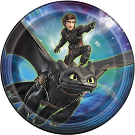 How To Train Your Dragon 9" Plates (Round)