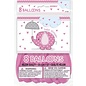 Latex 12" Balloons - Pink Umbrella & Elephants Baby Shower 8/pk