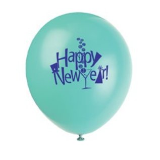 Latex 12" Balloons - New Years