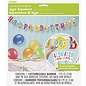 HAPPY BIRTHDAY Jumbo Jointed Banner with Number Stickers