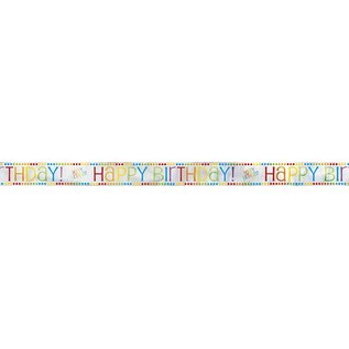HAPPY BIRTHDAY Rainbow Foil Banner