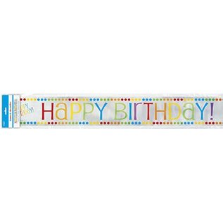 HAPPY BIRTHDAY Rainbow Foil Banner