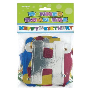HAPPY BIRTHDAY Jointed Banner