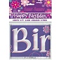 HAPPY BIRTHDAY Blossom Foil Banner