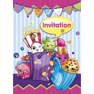 Shopkins Invitations 8/pk