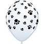 Latex 12" Balloons - Paw Printed (Sold Indvidually)