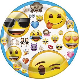 Emoji 7" Paper Plates 8/pk