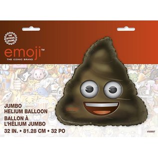 Emoji 32" Giant Poop Foil Balloon