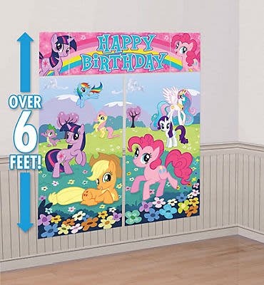 My Little Pony 5pc Wall Decorations Kit Scene Setter A Z Rentals