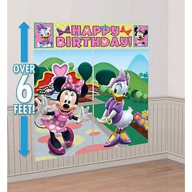 Minnie Mouse 5pc Wall Decoration Kit (Scene Setter)