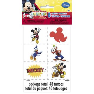 Mickey Mouse Tattoos 48/pk