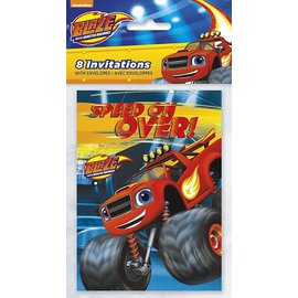 Blaze And The Monster Machines Invitations