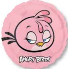 18" Angry Birds Pink Bird Foil Balloon