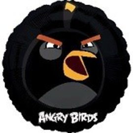 18" Angry Birds Black Bird Foil Balloon
