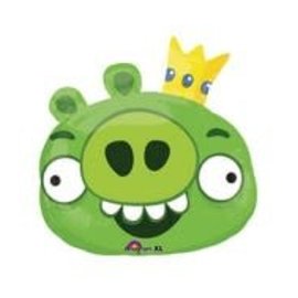 23" Angry Birds Green Pig Foil Balloon