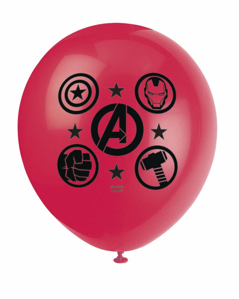 Avengers 12" Latex Printed Balloons - A-Z Rentals