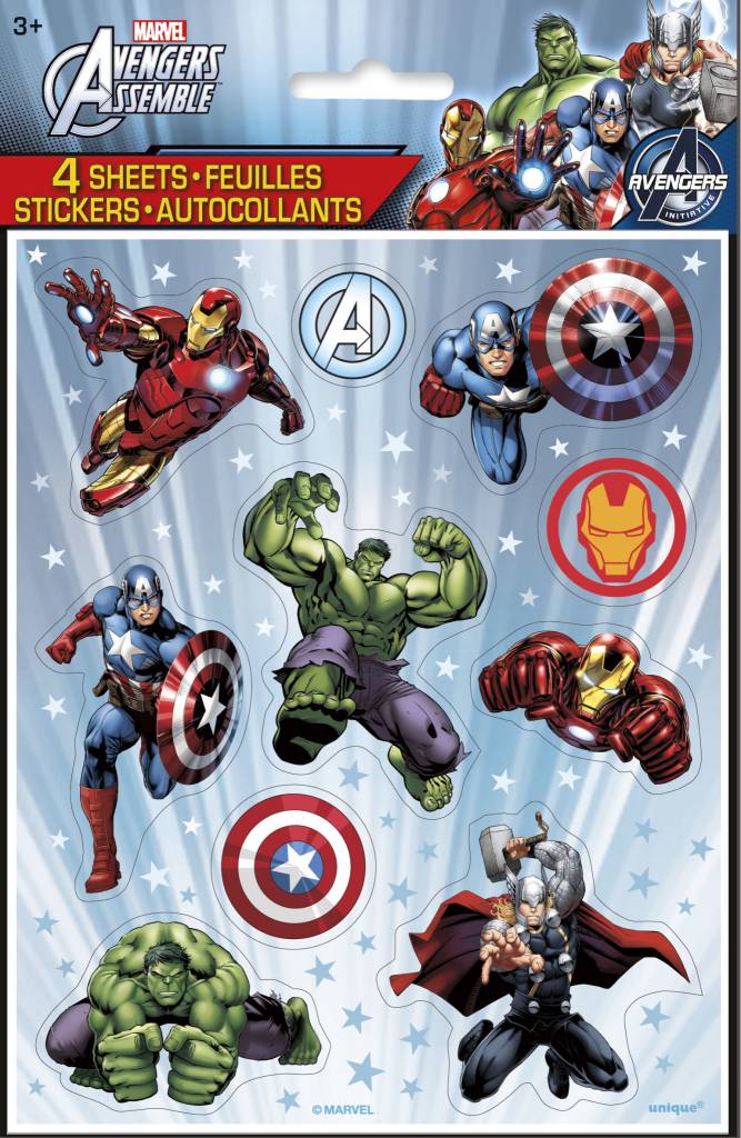 avengers stickers a z rentals