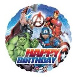 18" Avengers Happy Birthday Foil Balloon