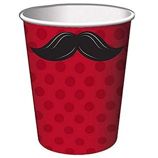 Moustache 9oz. Paper Cups
