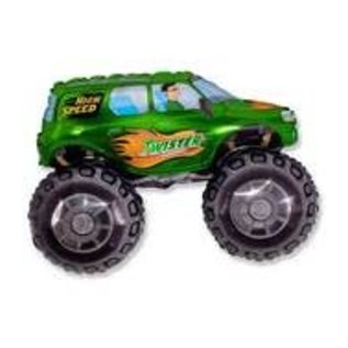 30" Monster Truck Foil Balloon (Green)