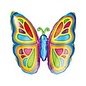 25" Bright Color Butterfly Foil Balloon