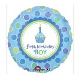 18" Sweet Little Cupcake 1st Birthday Foil Balloon