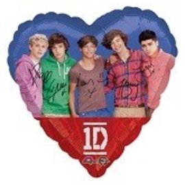 18" One Direction Heart Foil Balloon