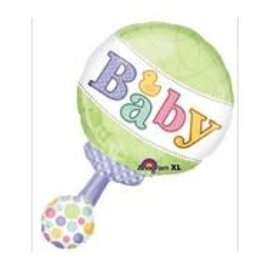 31" Baby Rattle Foil Balloon