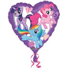 30" My Little Pony Heart Foil Balloon
