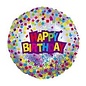 18" Happy Birthday Confettii Dazzaloon Foil Balloon