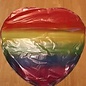 18" Rainbow Heart Foil Balloon