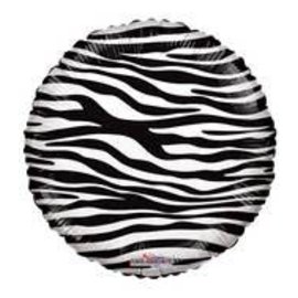 18" Decorator Zebra Foil Balloon