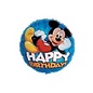 18" Mickey Mouse Happy Birthday Blue Foil Balloon