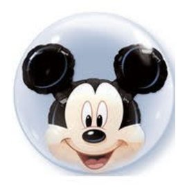 24" Mickey Mouse Head inside Bubbles Foil Balloon