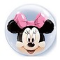 24" Minnie Mouse Head in Bubbles Foil Balloon