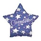18" Congratulations Star Foil Balloon