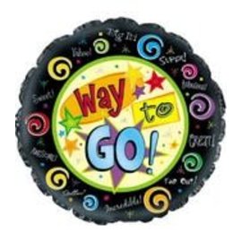 18" "Way to Go" Foil Balloon