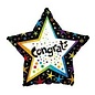 18" Congrats Star / Confetti Foil Balloon