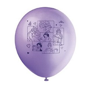 Disney Princess 12 Printed Latex Balloons - A-Z Rentals