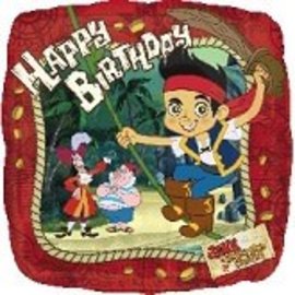 18" Jake the Neverland Pirate Happy Birthday Foil Balloon