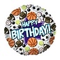 18" Happy Birthday Sports Foil Balloon