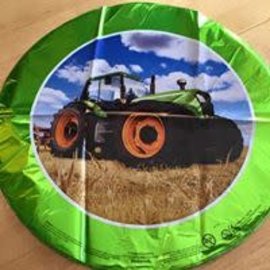 18" Green Tractor Foil Balloon