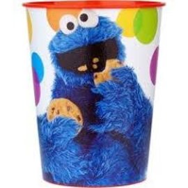 Sesame Street 16oz. Plastic Cups (Elmo  & Cookie Monster)